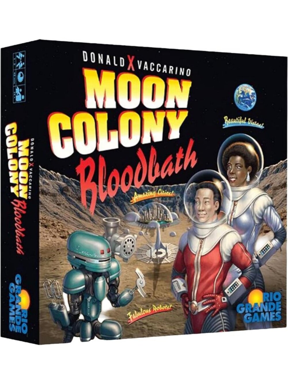 Moon Colony Bloodbath Strategy Card Game for 1-5 Players | Engine Building Fun